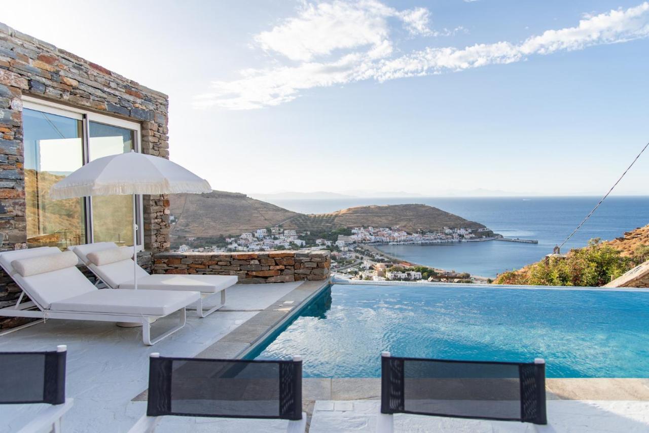 Luxurious Villa Lune With A Swimming Pool And A Fantastic Sea And Sunset View Ioulis Exterior foto