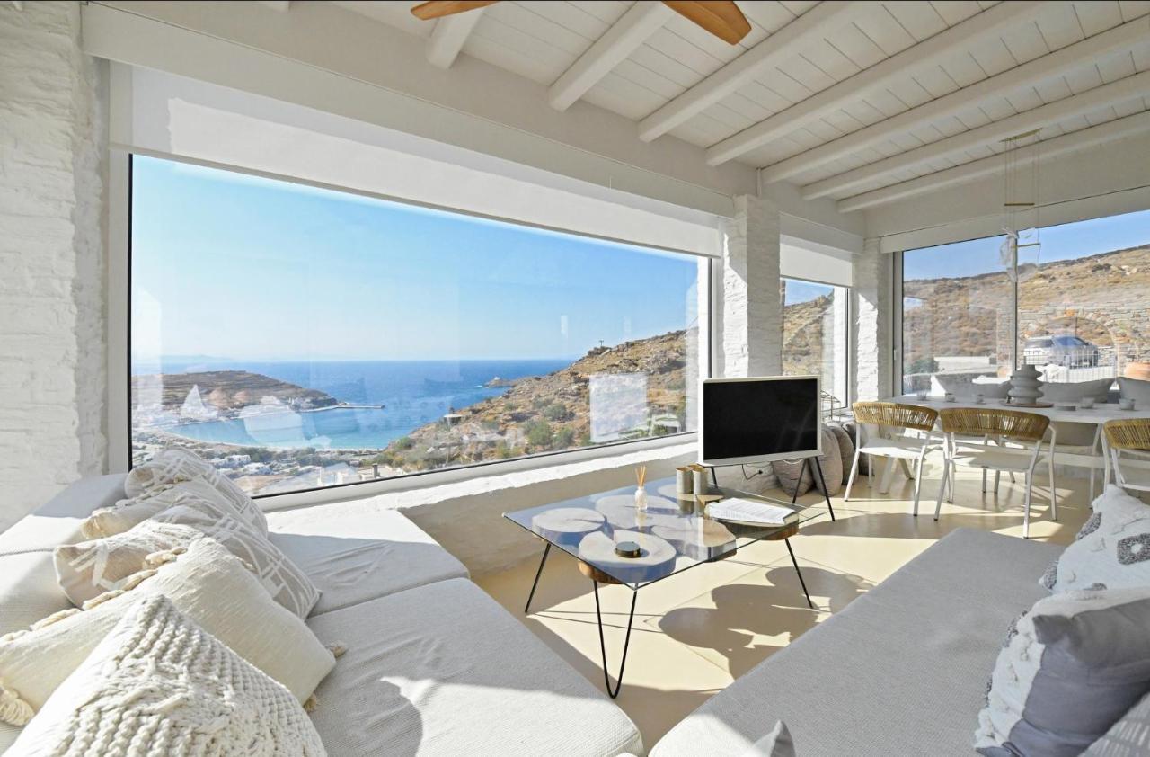 Luxurious Villa Lune With A Swimming Pool And A Fantastic Sea And Sunset View Ioulis Exterior foto